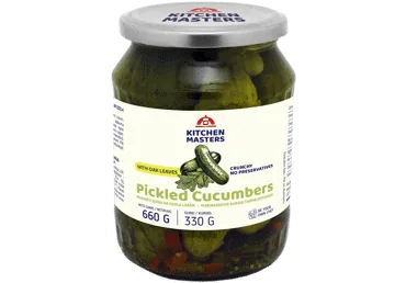 MARINĒTI GURĶI AR OZOLLAPĀM KITCHEN MASTERS 660G