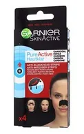GARNIER PURE ACTIVE CHARCOAL PLĀKSTERI AR OGLI PORU ATTĪRĪŠANAI, 4GAB.