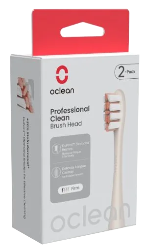 Oclean Professional Clean P1C8 Golden elektriskās zobu birstes uzgaļi, 2 gab.