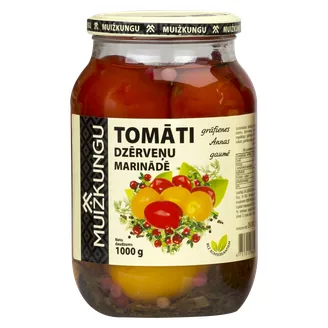 TOMĀTI MUIŽKUNGU KONSERVĒTI DZĒRVEŅU MARINĀDĒ 1KG