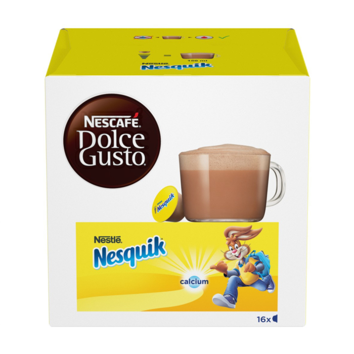 KAKAO KAPSULAS NESCAFE DOLCE GUSTO NESQUIK 16X16G