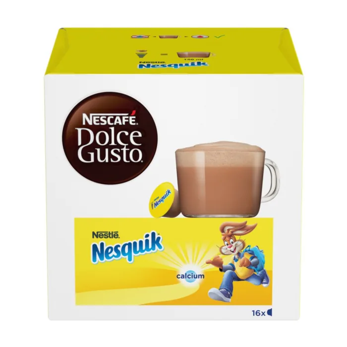 KAKAO KAPSULAS NESCAFE DOLCE GUSTO NESQUIK 16X16G