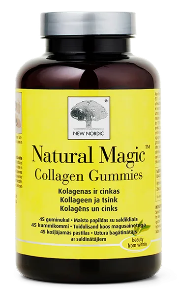 New Nordic Natural Magic Collagen košļājamās pastilas, 45 gab.
