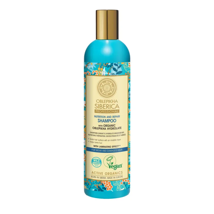 ŠAMPŪNS NATURA SIBERICA OBLEPIKHA VĀJIEM UN BOJĀTIEM MATIEM 400ML