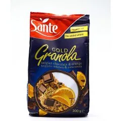 MUSLI GRANOLA GOLD AR APELSĪNIEM UN ŠOKOLĀDI 300G