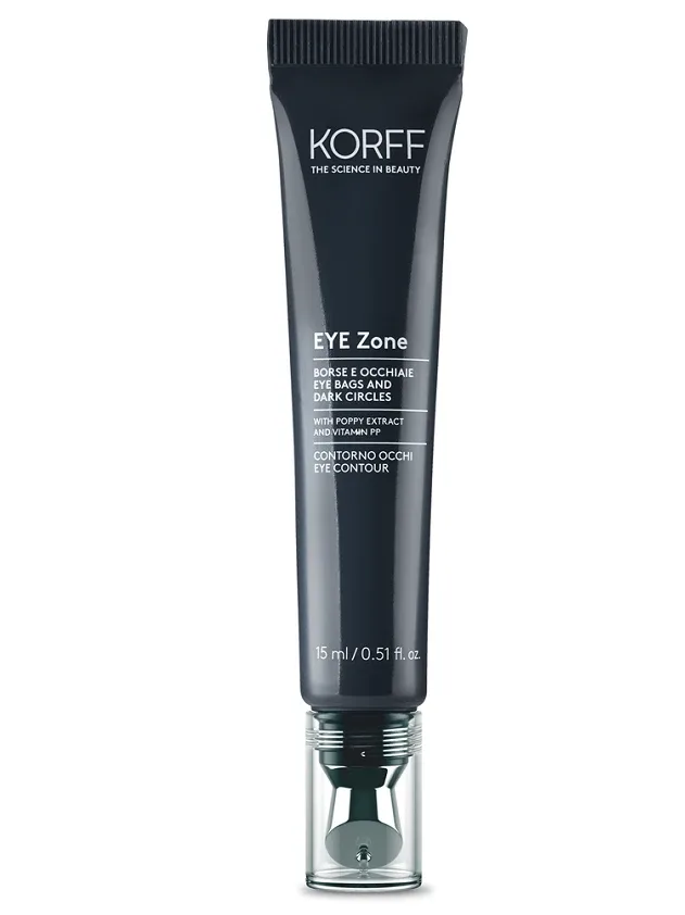 Korff Eye Zone krēms pret maisiņiem un tumšajiem lokiem acu zonā, 15 ml