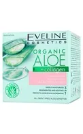 EVELINE ORGANIC ALOE+COLLAGEN MITRINOŠS UN NOMIERINOŠS KRĒMS-ŽELEJA SEJAI, 50ML