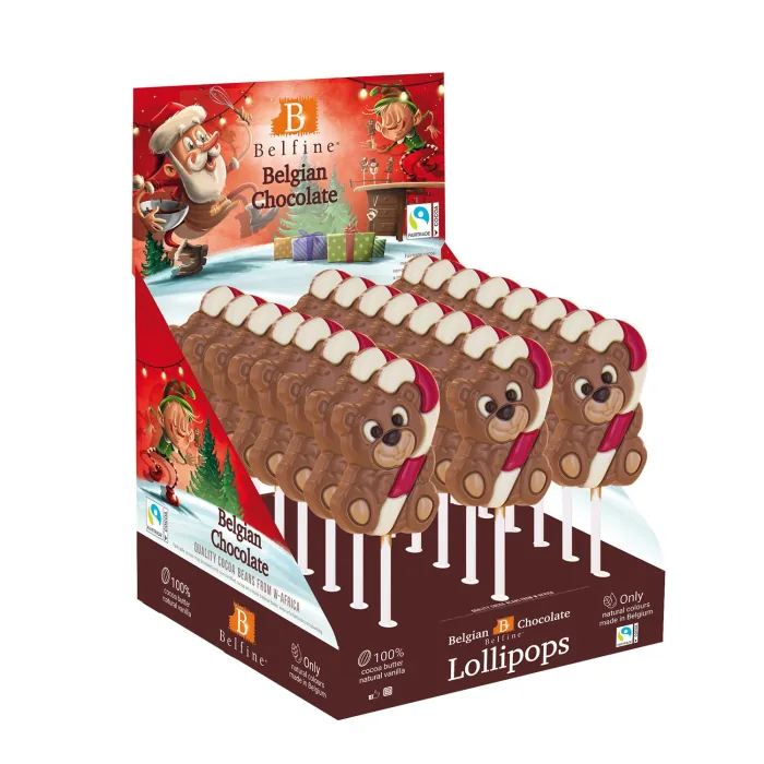 Молочный шоколад Belfine Bear Raphael с декором, 25 г
