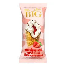 PUTUKRĒJUMA SALDĒJUMS MR.BIG AR ZEMEŅU IEVĀRĪJUMU UN PIENA ŠOKOLĀDES GABALIŅIEM VAFEĻU KONUSĀ 165ML/94G