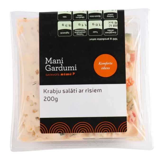 KRABJU SALĀTI AR RĪSIEM 200G