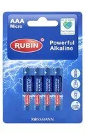 RUBIN AAA MICRO BATERIJAS, 4GAB.