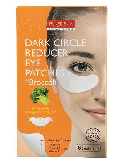Purederm acu plāksteri tumšo loku samazināšanai “brokoļi”, 6 gb.