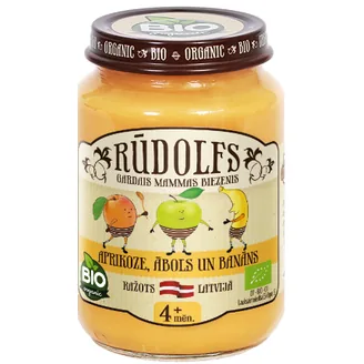 BIEZENIS RŪDOLFS ĀBOLU BANĀNU APRIKOŽU 4+ 190G