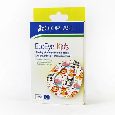 Ecoplast acu aizsargplāksteris, bērnu 5.7CMX7.2 cm N8