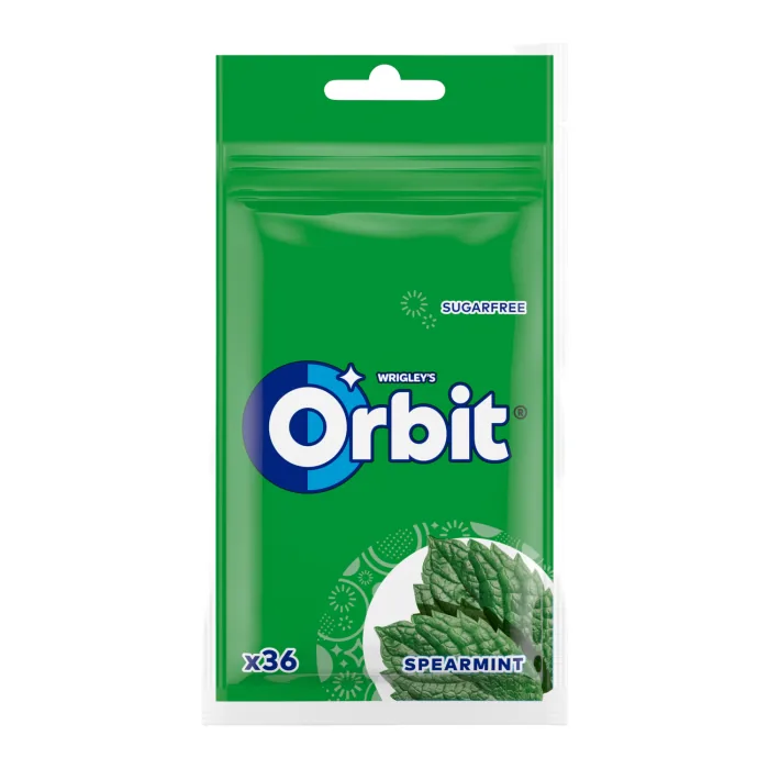KOŠĻĀJAMĀ GUMIJA ORBIT SPEARMINT 50G