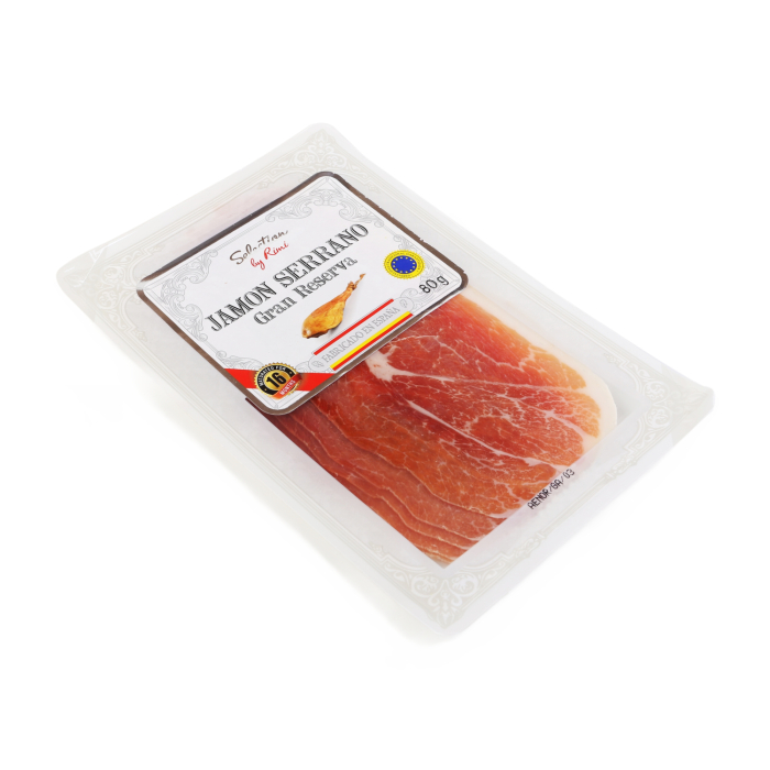ŠĶIŅĶIS SELECTION BY RIMI JAMON SERRANO GRAN RESERVA VĪTINĀTS 80 G
