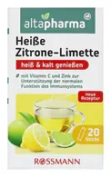 ALTAPHARMA KARSTAIS CITRONA-LAIMA DZĒRIENA PULVERIS AR C VITAMĪNU UN CINKU, 20GAB
