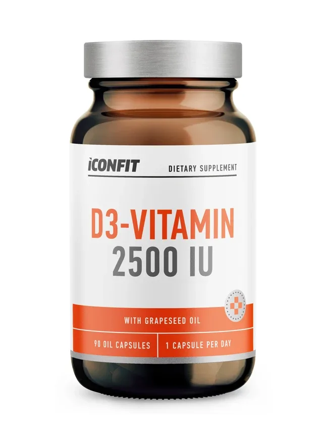 Iconfit D3 vitamīns 2500 SV, 90 kapsulas