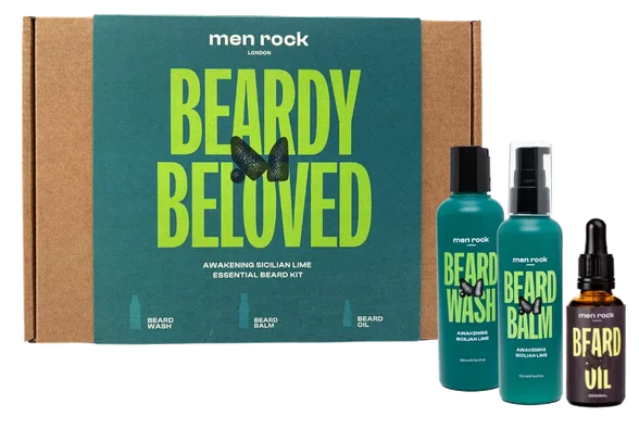 Men Rock Sicilian Lime, beard care komplekts, 1 gab.