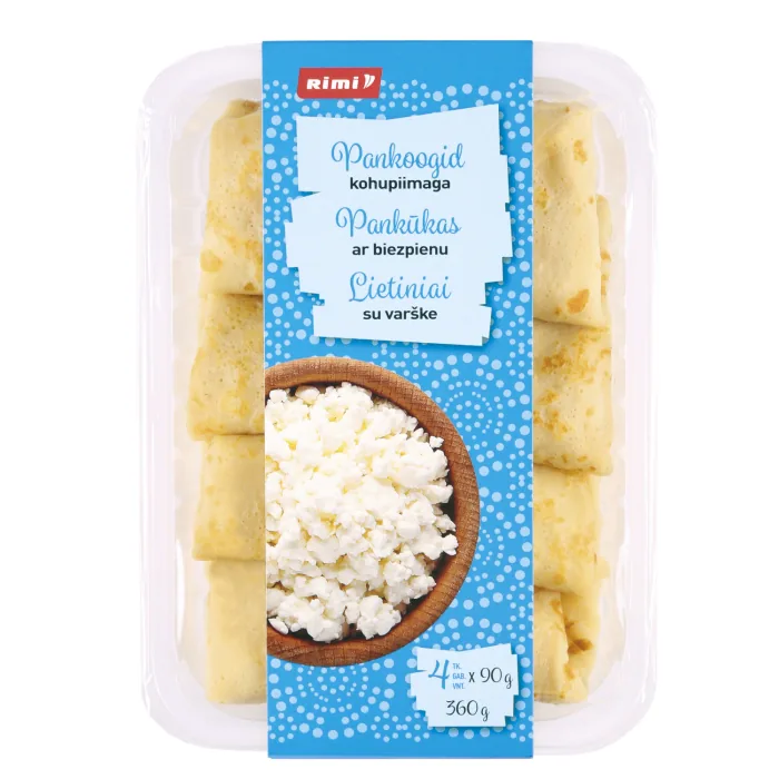 PANKŪKAS RIMI AR BIEZPIENU 4GAB X 90G, 360G