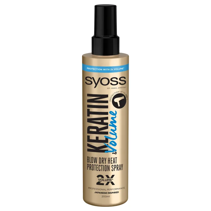 AIZSARGSPREJS SYOSS KERATIN VOLUME BLOW-DRY 200ML