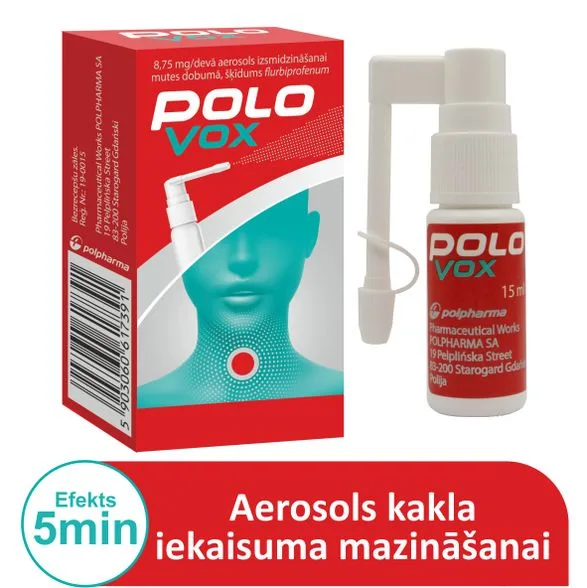 Polo Vox 8,75 mg aerosols, 15 ml