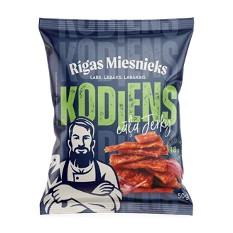 GAĻAS UZKODAS KODIENS CĀĻA JERKY 50G