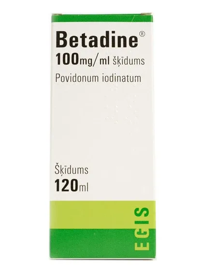 Betadine 10% šķīdums, 120 ml