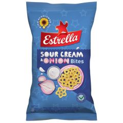 ČIPSI ESTRELLA AR SĪPOLU UN SKĀBĀ KRĒJUMA GARŠU 110G