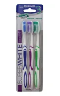 SUPERWHITE FAMILY MEDIUM ZOBU BIRSTES, 3GAB. (DAŽĀDAS KRĀSAS)