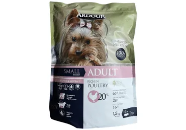 SAUSĀ SUŅU BARĪBA ARDOUR MAZIEM SUŅIEM MĀJPUTNU 1,5KG