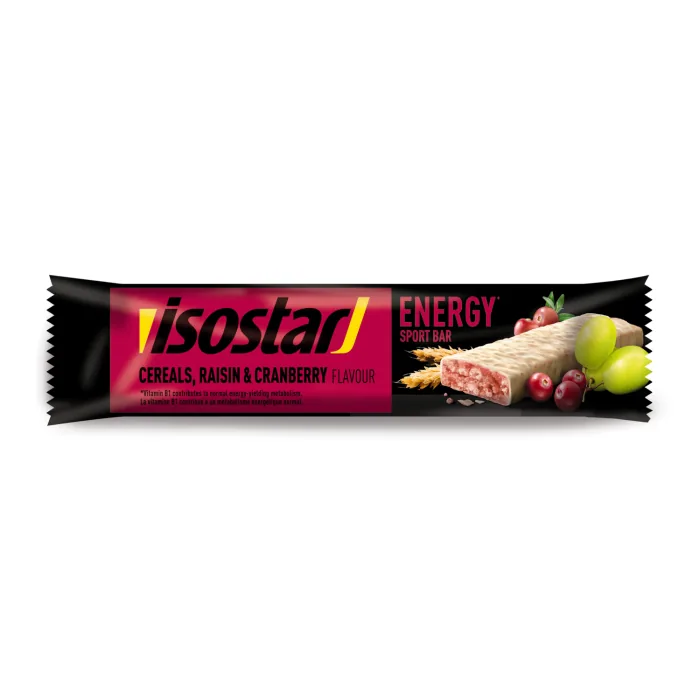 BATONIŅŠ ISOSTAR HIGH ENERGY DZĒRVEŅU ROZĪŅU 40G