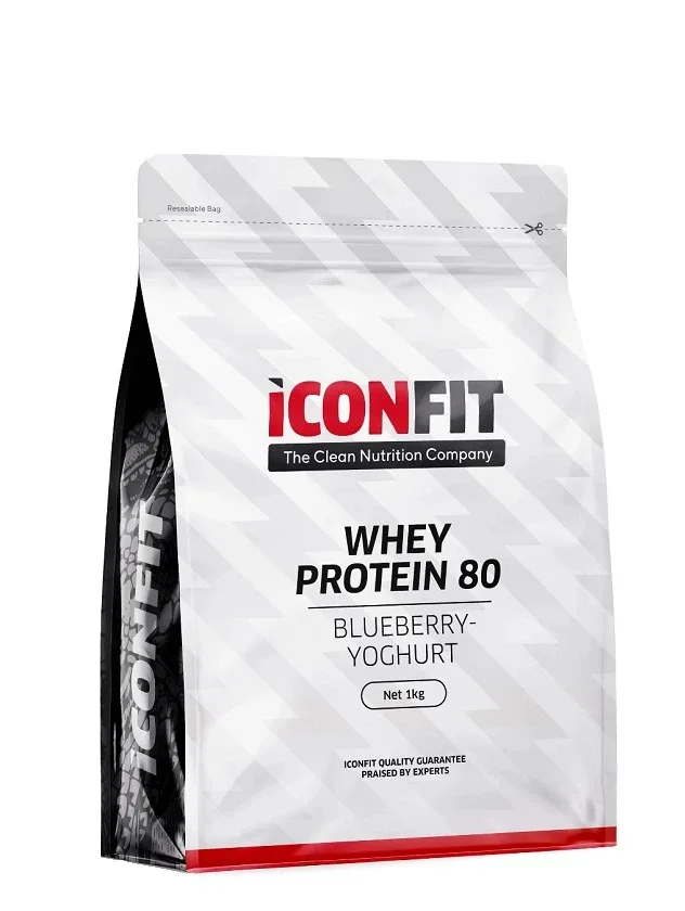 Iconfit sūkalu proteīns 80 melleņu jogurts, 1 kg