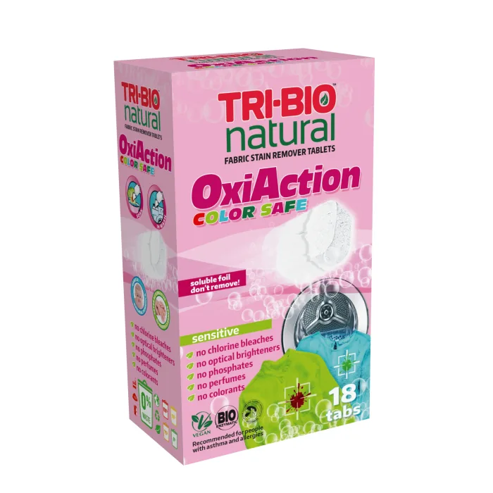 MAZGĀŠANAS LĪDZEKLIS TABLETES TRI-BIO OXI-ACTION COLOR 18GAB.