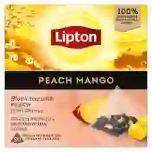 MELNĀ TĒJA LIPTON PERSIKU-MANGO 20X1,7G
