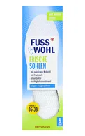 FUSS WOHL FRISCHE SOHLEN ZOLĪTES APAVIEM PĒDU SVAIGUMAM, 8PĀRI