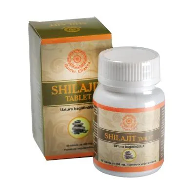 Golden Chakra Shilajit 400 mg tabletes N60