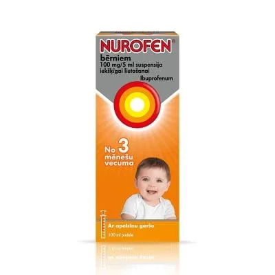 Nurofen bērniem 100 mg/5 ml suspensija iekšķīgai lietošanai 100 ml