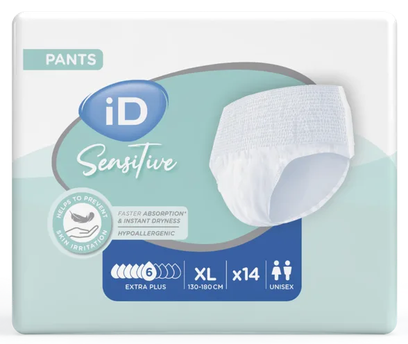 Id Sensitive Pants Extra plus XL (130-170 cm) biksītes, 14 gab.