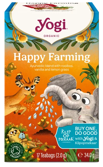 Yogi Tea Happy Farming Organic BIO tēja maisiņos, 17 gab.