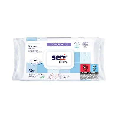 Seni Care mitrās salvetes ar vāciņu N80