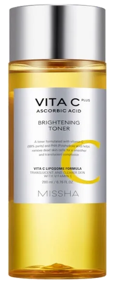 Missha Vita C Plus brightening toniks, 200 ml