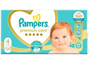 AUTIŅBIKSĪTES PAMPERS PC S4 9-14KG 104GAB.