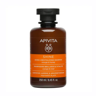 Apivita Shine&Revitalizing šampūns matu spīdumam, 250 ml