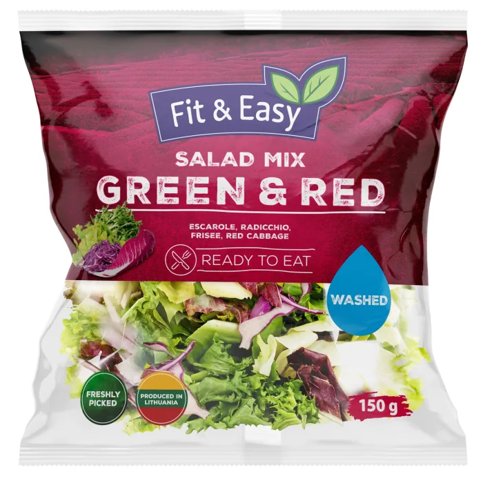 SALĀTU MAISĪJUMS FIT&EASY GREEN&RED 150G