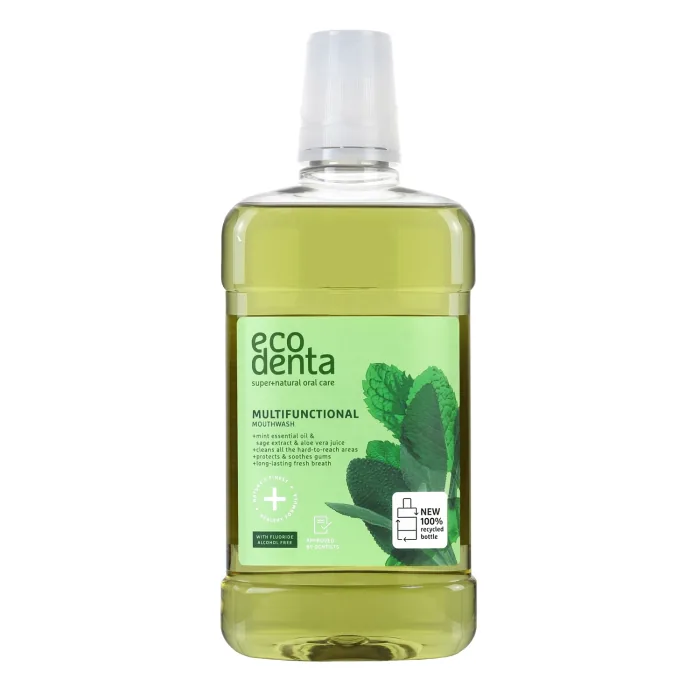 MUTES SKALOŠANAS LĪDZEKLIS ECODENTA MULTIFUNC. MOUTHWASH,500ML