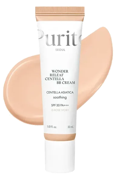 Purito Wonder Releaf Centella BB cream #15 rose ivory SPF30 sejas krēms, 30 ml