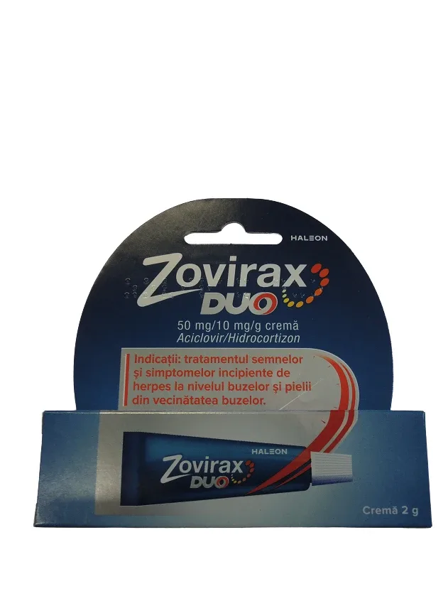 Zovirax duo 50 mg/10 mg/G krēms, 2 g