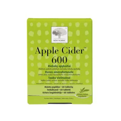 New nordic Apple Cider 600 mg tabletes N60