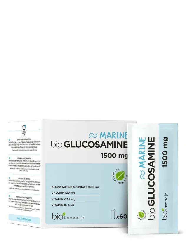 Biofarmacija Glucosamine Marine 1500 mg, 60 paciņas